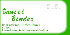 daniel binder business card