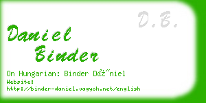 daniel binder business card